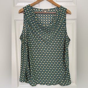Nw/oT- Pleione Geometric print blouse Size XL